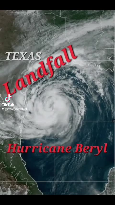 Texas, LANDFALL Hurricane Beryl Rip Currents turns LIFE-THREATENING