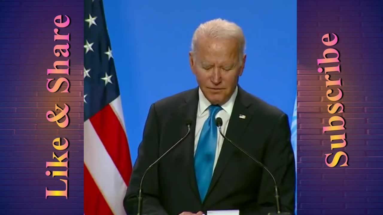 Joe Biden Angry China & Russia China, did not show up to the Glasgow Climate Summit.