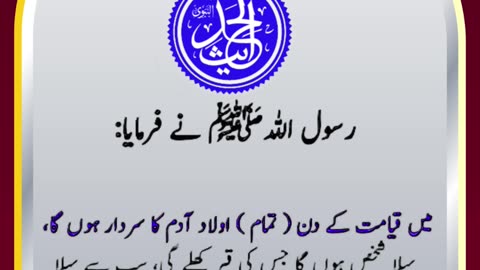 SAYINGS OF HOLY PROPHET MUHAMMADﷺ - حدیث نبویﷺ - Hadis-e-Nabviﷺ