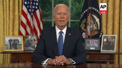 Biden gives Oval Office speech after dropping out of 2024 election