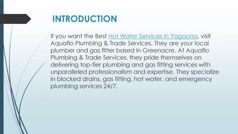 Best Hot Water Services in Yagoona