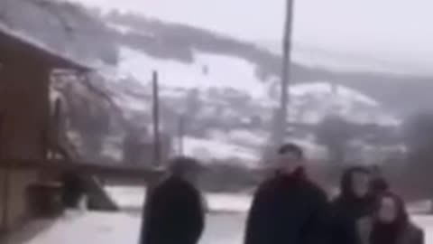Armed militia siezes Church of the Conception of St. Anna in the village of Verkhovina (March 7, 2022)