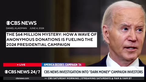 Biden literally steals $64 million dollars through an anonymous donation and nothing happens