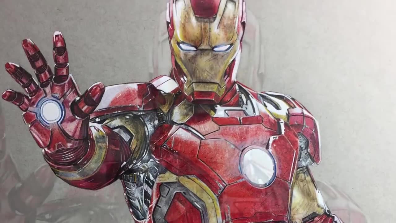 14 Drawing Iron Man - Avengers Timelapse