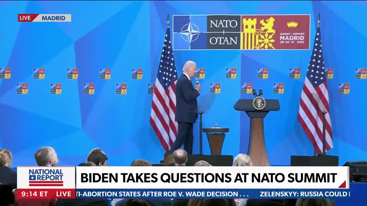 PedoJoe: 'The reason why gas prices are up is because of Russia. Russia, Russia, Russia,'