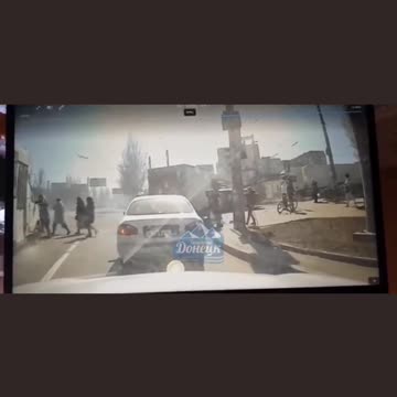 Ukraine Russia War Tank Runs Over Bus