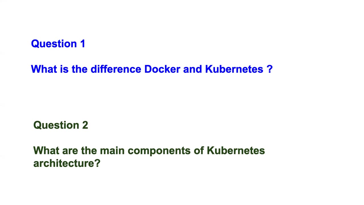 Kubernetes Interview Questions