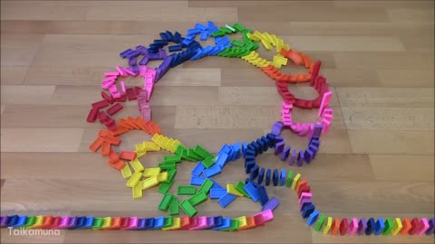 SATISFYING Rainbow Dominoes