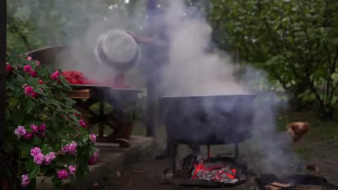 🌶️ Bell Pepper Harvest Making Country Style Bell Pepper Paste