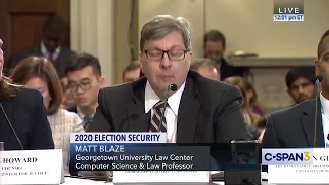 Georgetown University Law Professor Matt Blaze Election Integrity