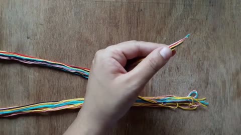 Use Glue To Glue Together A Section Of The Thread