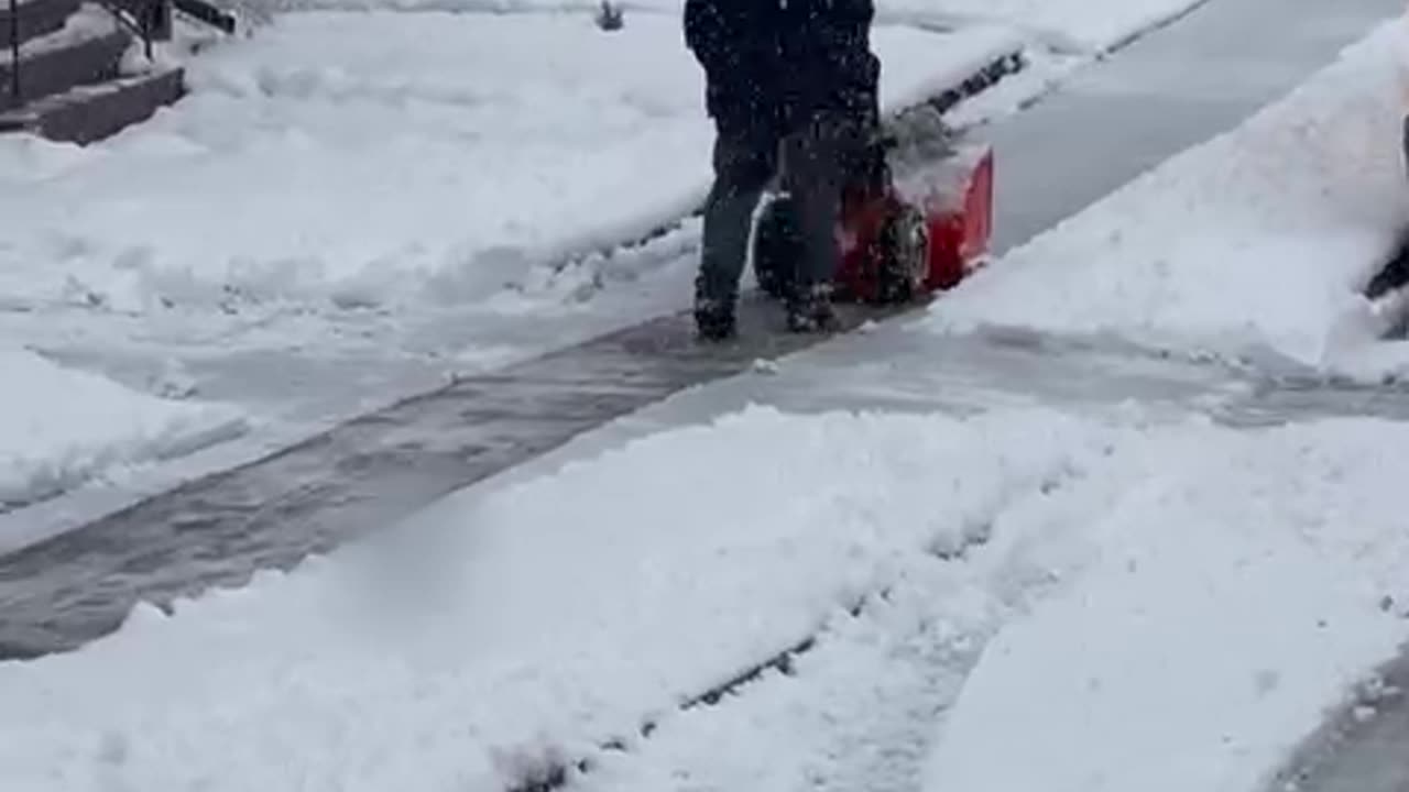 Removing snow in NY