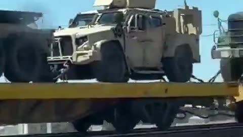 Lots of Military Equipment Heading For California