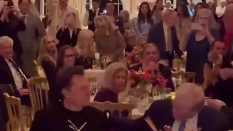 Trump YMCA Thanksgiving At Mar-a-Lago - Elon Musk, Melania Trump, Barron Trump