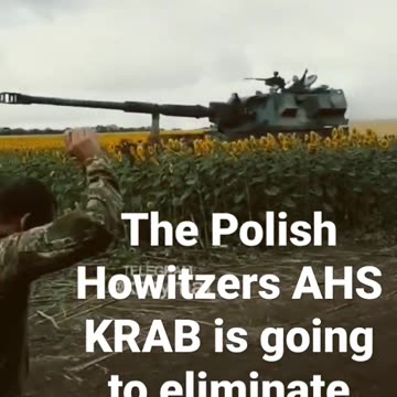 Polish howitzer AHS KRAB somewhere in Ukraine