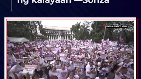 Mga Pilipino, hindi mananahimik sa ngalan ng kalayaan —Sonza