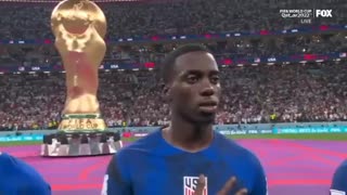 National Anthem plays at the 2022 FIFA World Cup 🇺🇸 #1776