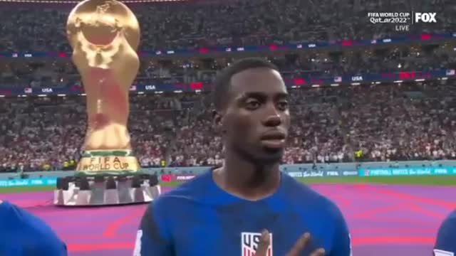 National Anthem plays at the 2022 FIFA World Cup 🇺🇸 #1776