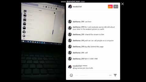 Mookie7o4 Instagram Stream ☞ Calling Trolls ☜ July 20th 2022