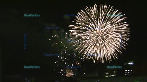 Victoria Day 2023 Fireworks (view from TTC maintenance and storage facility on leslie street)