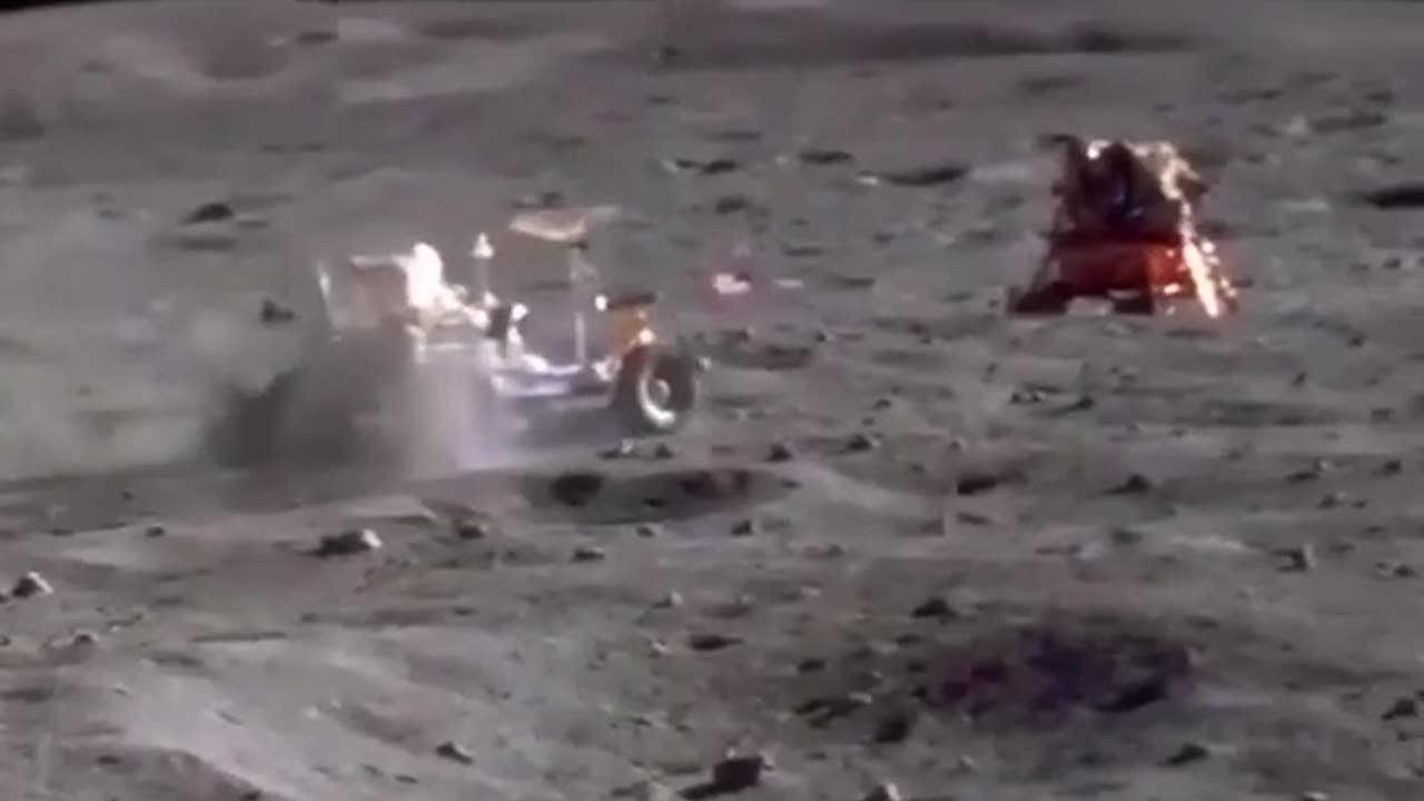 Driving Car in The Moon