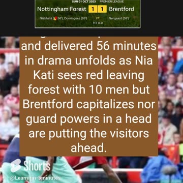 ⚽ Nottingham Forest vs Brentford: Drama in the Rain! 🔥 | Must-Watch Highlights!