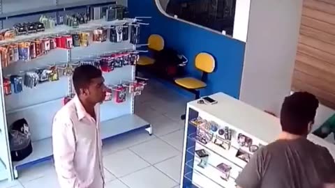 Robber Gets The Wireless Hole Puncher Trearment