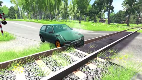 Cars vs Rails – BeamNG.Drive