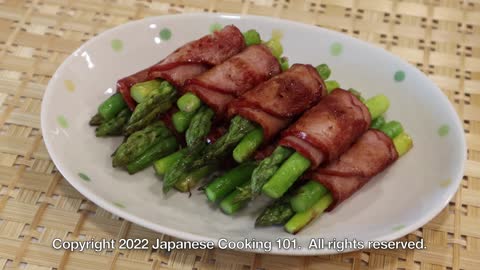 Aspara Bacon Recipe - Japanese Cooking 101