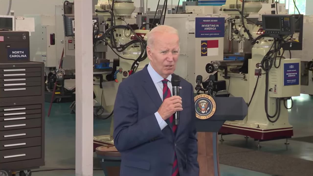 Biden: "I have a lot of folks that I came to work with when I was President who think no such thing as global warming. Anybody doubt it?"