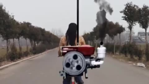#trending #viral #status Flying Bicycle 🚲😱🔥