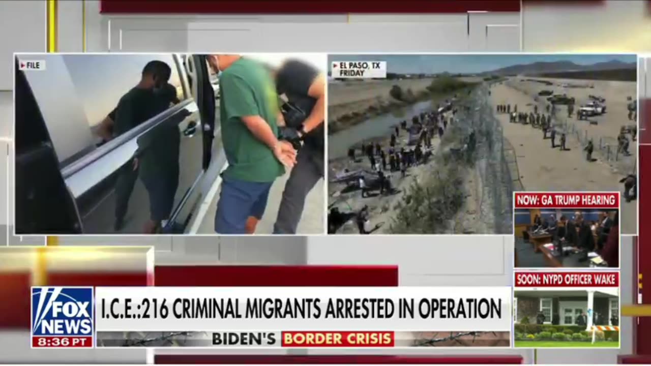 I.C.E. 216 criminal migrants arrested in operation