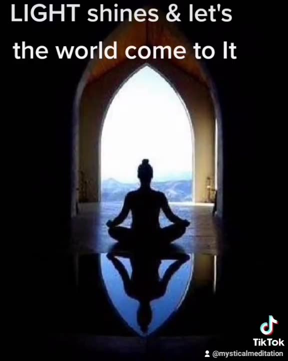 Light shines and lets the rest of the world come to it