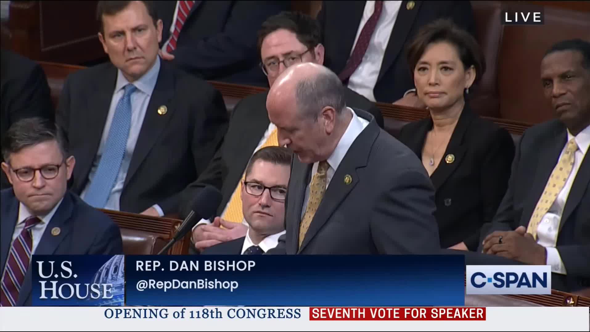 1.5.23 Dan Bishop Nominates Byron Donalds for Speaker