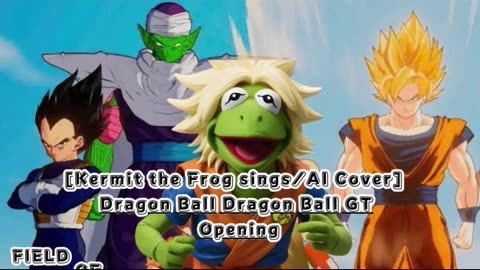 [Kermit the Frog sings/AI Cover] Dragon Ball GT Opening FIELD OF VIEW - DAN DAN Kokoro Hikarete ku