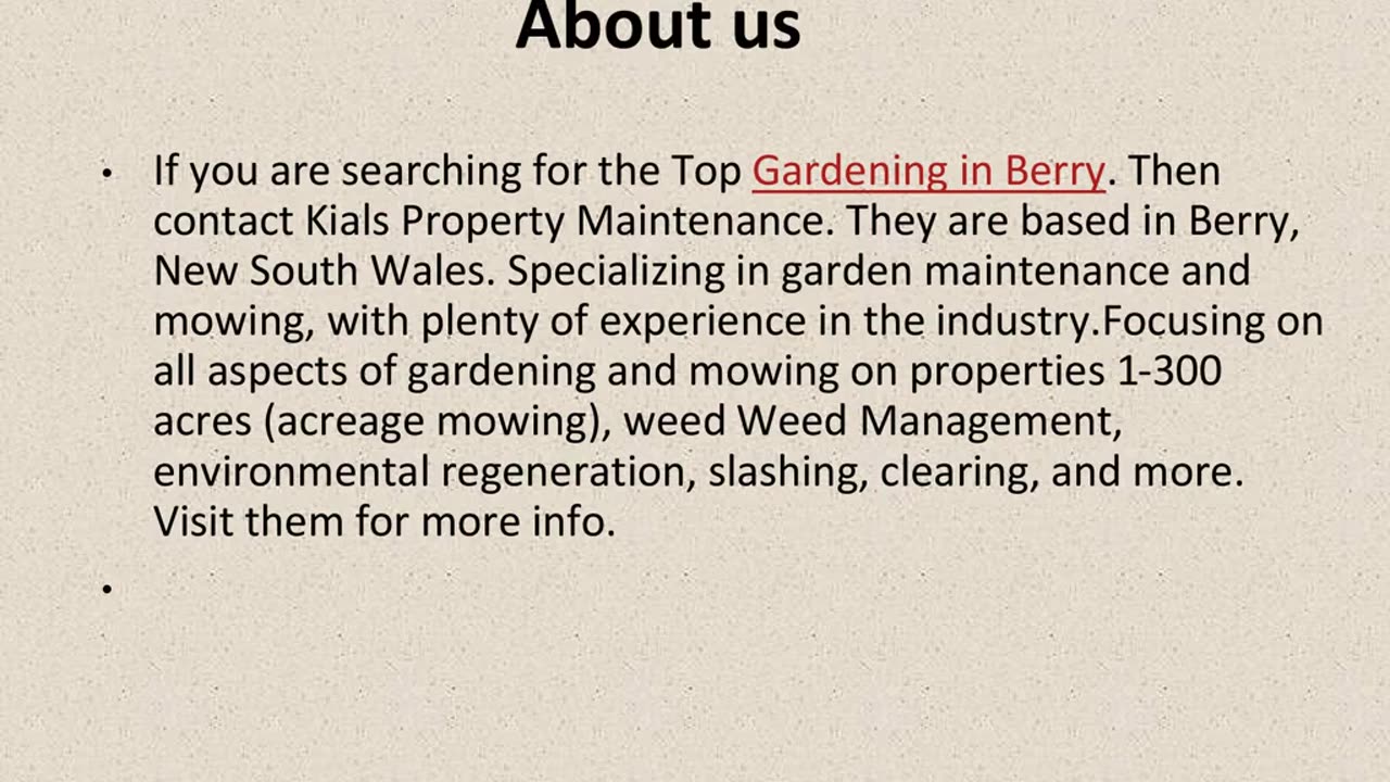 Get The Best Gardening in Berry.