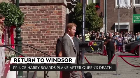 Prince Harry Returns to Windsor After the Queen's Death as He and Meghan Remain in U.K. PEOPLE