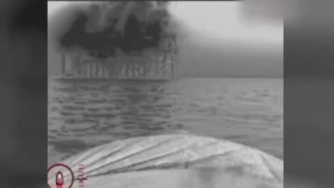 🚤🔥 Ukrainian maritime drones attacked the Russian-seized gas platforms in