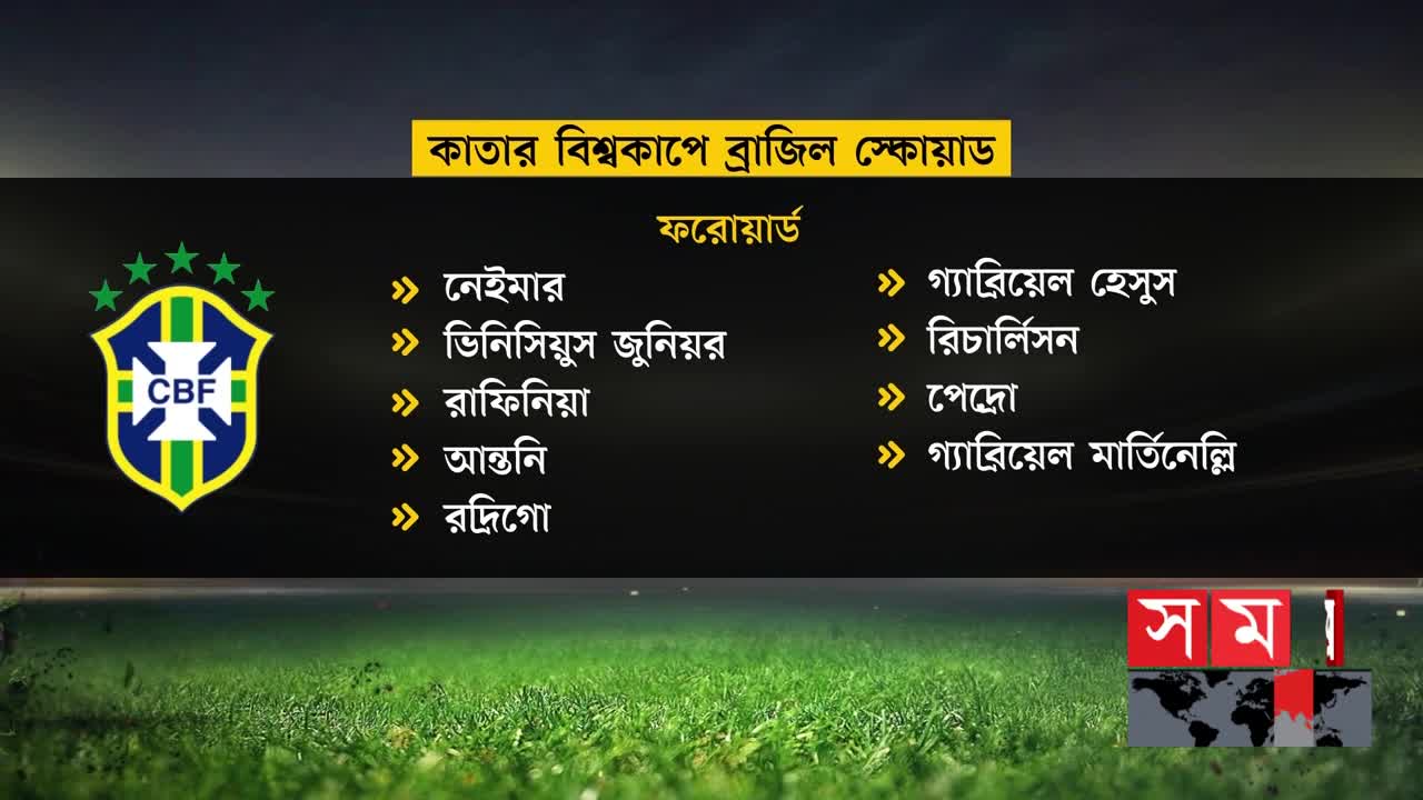 হেক্সা মিশনে ২৬ জনের স্কোয়াড ব্রাজিলের! _ Brazil Squad _ Football World Cup _ Somoy Sports