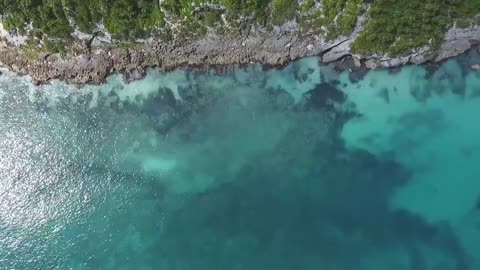 Sea Waves & Beach Drone Look