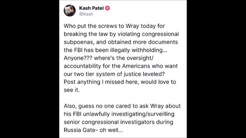 Kash Patel - Two Tier justice system