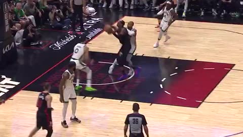 NBA - Al Horford rejects Bam Adebayo 🚫 Heat-Celtics