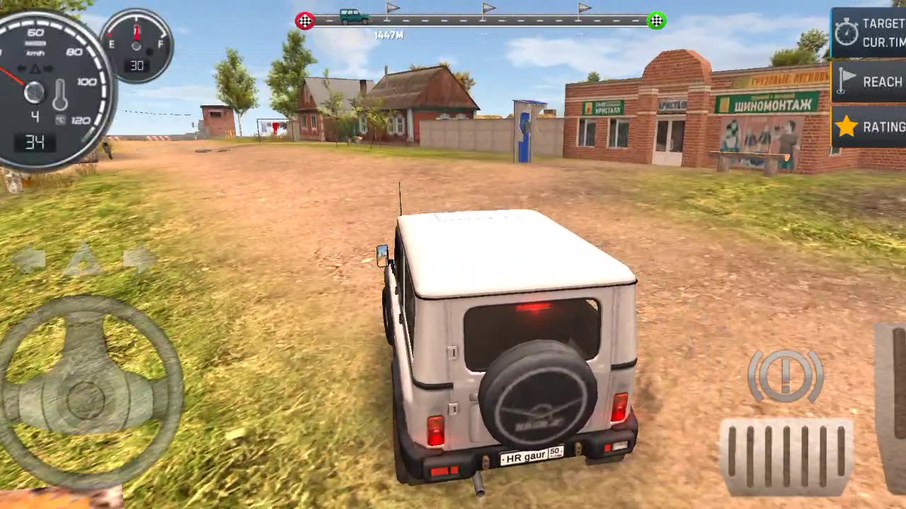 Russian car Driver UAZ Hunter friendly mission off-road driving