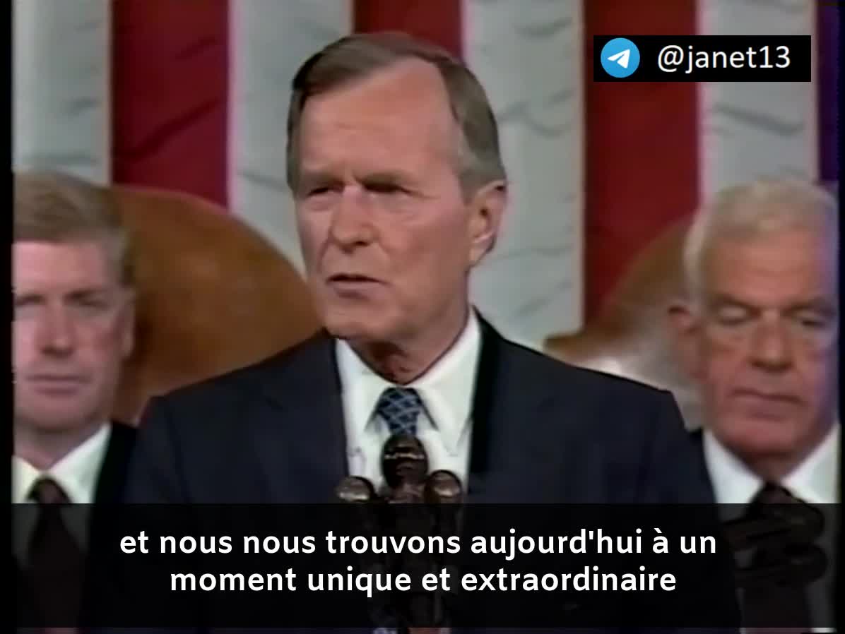 Annonce d'un Nouvel Ordre Mondial par George H. W. BUSH (11 septembre 1990)