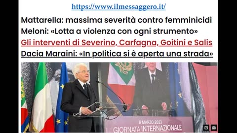 Mattarella massima severità contro femminicidio (perché non contro omicidi!)