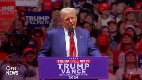 MUSK, MELANIA AND PRESIDENT TRUMP AT MADISON SQUARE GARDEN RALLY IN NY