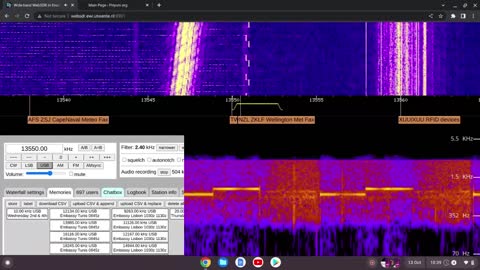 X06b 111666 Two Tones 13/10/2022 0938 UTC 13550kHz