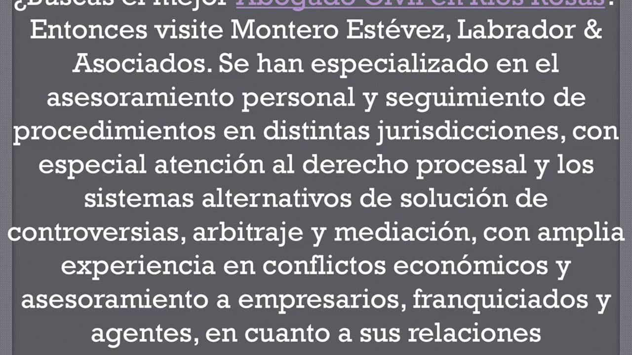 Consigue el mejor Abogado Civil en Ríos Rosas