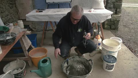 Making hot mixed lime mortar