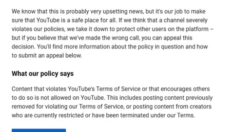 My YouTube just got deleted